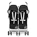 Maclaren Twin Techno Stroller- for Newborns+ Full-Featured, Lightweight, Compact, Easy to Maneuver. Fits in Standard doorways, Independent extendable Hoods, Reclining Seats. Acc. Included