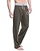 Godsen Men Casual Drawstring Waist Slant Pockets Sports Pants