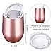 MASCOTKING 12 oz Wine Tumbler,Double Vacuum Insulated Wine Glass with Lids for Keeping Wine, Coffee, Drinks, Champagne, Cocktails -Perfect Family Gifts