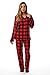 #followme Printed Microfleece Button Front PJ Pant Set with Socks 6370-10195-XL