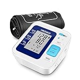 HIKEVAN Blood Pressure Monitor Upper Arm Bp Monitor with Talking & Mute Design,Wide Range Cuff,2 * 120 Readings Memory,Irregular Heart-Beat & Blood Pressure Indicator for Home Use [FDA Approved]