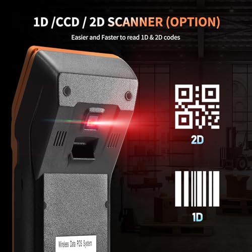 NETUM Handheld PDA Android 11.0 POS Terminal with Receipt Printer (P58-03) | Portable Barcode Scanner & Data Collector, Bluetooth USB WiFi BT4.0, Includes 58mm x 35mm Paper Scroll