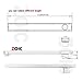 ZOIC Linear Stealth Tile Insert Floor Grate Bathroom Shower Waste Drain 304 Stainless Steel Side Outlet 31.49 Inches (800MM)