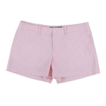 Polo Ralph Lauren Womens Seersucker Shorts (10, Pink Striped) at Amazon Womenâs Clothing store