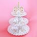 JETTINGBUY 3 Tier Unicorn Cardboard Cupcake Stand Dessert Cupcake Holder for Baby Shower, Gender Reveal Party, Kids Birthday Party or Unicorn Themed Party (Type-1)