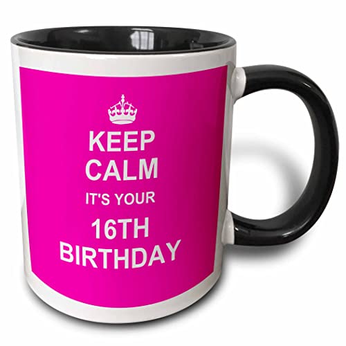 3dRose Keep Calm its your 16th Birthday - hot pink girly girls fun stay calm ab…