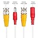 BNC Cable, 150ft 4Pack All-in-One Siames Video and Power Security Camera Wire Cord with 2 Female Connectors for All Max 5MP HD CCTV DVR Surveillance System (4x150FT BNC Cable White)