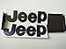 Bwen 3D Jeep Logo Emblem Sticker For Jeep Cherokee Wrangler Patriot Compass,2pcs Matte Black