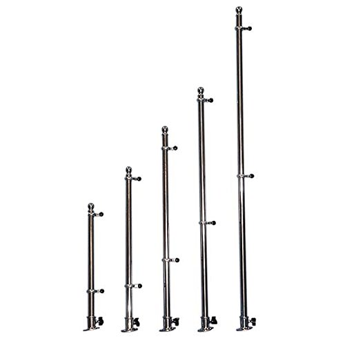 Taylor-Made-Products-Flag-Pole-Set-Polished-Stainless-Steel