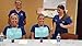 Original Dental Grade Mouthpieces for Mouthguard Party Games - (Set of 20 C-Shape Cheek/Lip Retractors) - Blue Medium Size