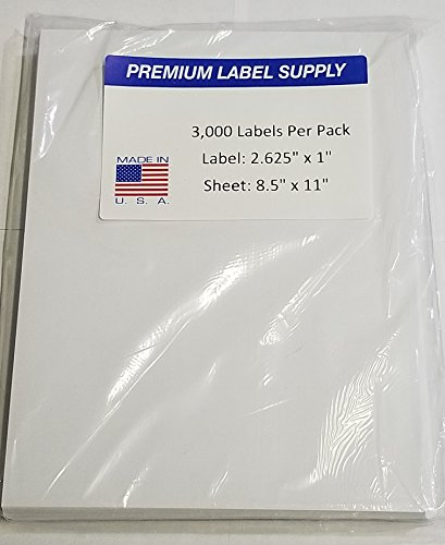 Premium Label Supply 30-UP 2.625