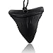 Mommy's Touch Shark Tooth Silicone Teething Necklaces - Sensory Chew Toys for Special Needs Kids & Aggressive Chewers - Soothing, Calming Teethers for Toddlers - Black