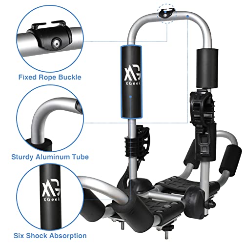 XGeek Kayak Roof Rack 4in1 for Kayak, Surfboard, Canoe and Ski Board