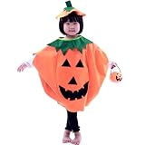 niceeshop(TM) Halloween Party Clothes And Hat ,Pumpkin Cosplay Suit For Kids