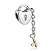 WYBeads Lock and Gold Key Silver Charms European Beads Fit Charms Bracelet Snake Chains