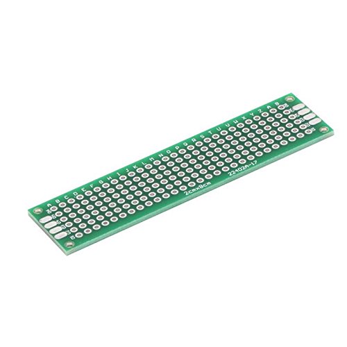10 Pcs PCB Board Universal Double Sided Prototyping Breadboard Panel Circuit Board for DIY Soldering,2X8CM by OBANGONG