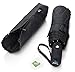 AYL Windproof Travel Umbrella Foldable - with Teflon Coating (Black)