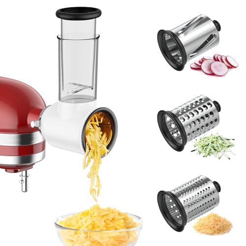 Photo 1 of TPGSING Slicer Shredder Attachment for KitchenAid Stand Mixer, Cheese Grater for KitchenAid Mixer, Salad Maker Accessory, Cheese Grater with 3 Blades, Attachment for Kitchenaid Mixers