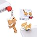 iAnko 4 Pcs (Whole Set) Cheese Tabby Cat Catching Ball Dust Plug Stopper Universal 3.5mm Anti Dust Earphone Jack Plug Cap for Iphone4/4s/5/6/6 Plus,ipod,ipad,htc,samsung S3 S4 S5