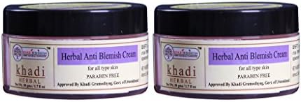 KHADI RISHIKESH Herbal Natural Anti Blemish Cream Combo Set Pack Of - 50g x 2 (100Gm)