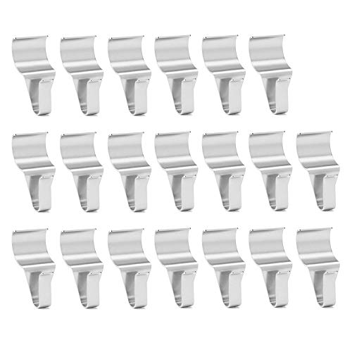 WISH Vinyl Siding Hooks (20 Pack), Stainless Steel Vinyl Siding Clips