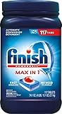 Finish Max in 1 Powerball, 117ct, Wrapper Free Dishwasher Detergent Tablets