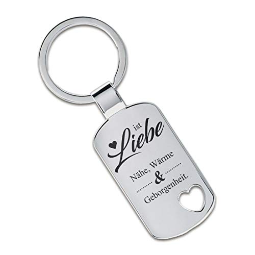 Lieblingsmensch Porte-clés : amour est couture, chaleur et sécurité. - Cœur découpé
