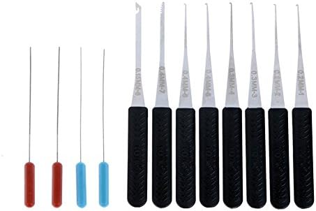 Errollina 12Pcs Fold Pick Tool Broken Key Remove Auto Locksmith Tool Key Extractor Set Lock Hardware Handle DIY Hand Tools