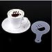 16pcs Latte Stencils Creative Nice Coffee Barista Stencils Template Strew Pad Duster Spray Art (Random Style)