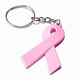 Breast Cancer Pink Ribbon Keychains