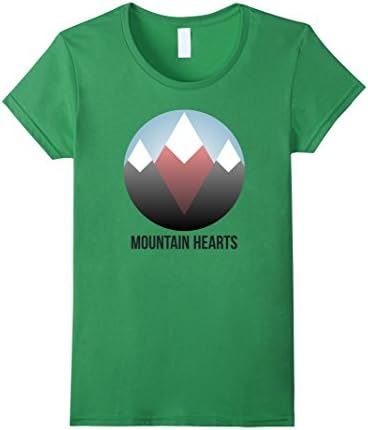 Womens Mountain Hearts Logo T-Shirt XL Grass