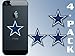 American Vinyl 4-Pack Small Dallas Blue Star Stickers (Cowboy Logo dak Fan Laptop)