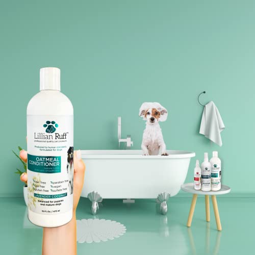 Lillian Ruff Calming Oatmeal Pet Conditioner for Dry Skin & Itch Relief