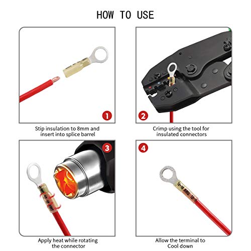 5 Heat+Shrink+Connectors+Electrical+Automotive