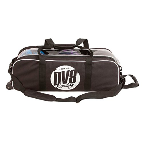 DV8 Tactic Triple Tote No Shoe Pouch Bowling Bag, Black