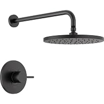Delta Faucet Modern Raincan Duschsystem – 2-stufig Mit Regenduschkopf & Handbrause | Chrom, Inkl. Ventil