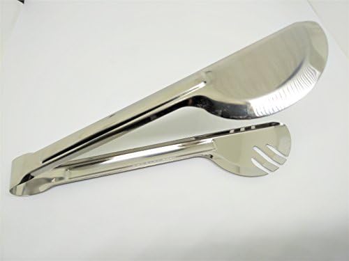 Tong Stainless steel Kitchen Food Salad Tong thick durable material 10" 1pcs