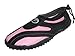 The Wave Childrens Kids Water Shoes Pool Beach Aqua Socks (13, Black/Pink)