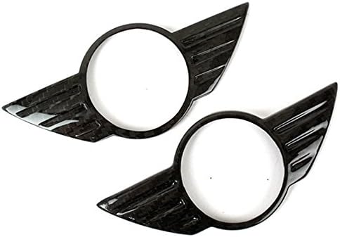 Deltalip MD-27029 Carbon Fiber Trunk Lid Wing Emblem Badge Cover For Mini Cooper R56 Front+Rear