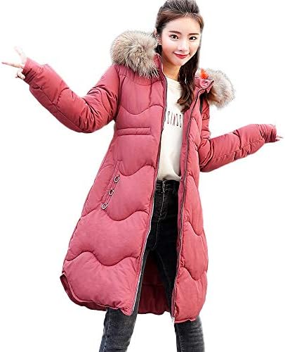 Women Coats Winter Plus Size,Sunyastor Winter Warm Thicker Long Down Coat Cotton-Padded Jacket Parkas Outwear