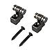 RuiLing 1 Pair Black Electric Guitar Roller String Tree Retainer,Bass String Guides with Screws Electric Guitar Accessories