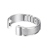 bayite For Fitbit Charge 2 Bands, Replacement Bands Metal Bracelet Bangle for Fitbit Charge 2 Adjustable Silver 5.5