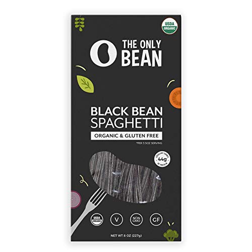 The Only Bean - Organic Edamame, Soy, Black Bean Spaghetti and Fettuccine Pasta, Gluten Free Noodles, 8oz (Variety Pack) (4 Pack)
