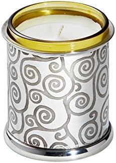 Wentworth Pewter - Gustav Klimt Tree of Life Pewter Candle Votive - H:90mm Dia:75mm