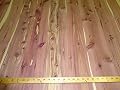 Aromatic Cedar wood veneer in 48" x 96" sheets on paper backer 1/40th""A" grade