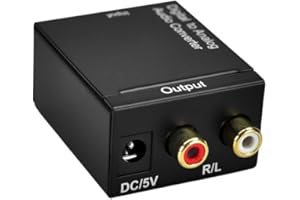 Digital to Analog o Converter o Box Digital SPDIF Optical to AV Converter Coaxial