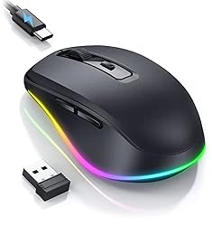 PEIOUS Wireless Mouse, Mouse Jiggler - LED Wireless