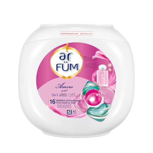 Centralin Arfum Pods, 5-In-1 Laundry Detergent Capsules With German Formulated Pods And 16 Weeks Of Long-Lasting Fragrance (Eternal, Amore, Lily), 3 X 42 (126 Capsules)