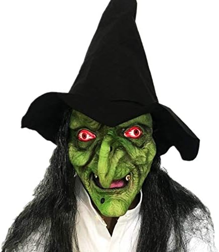 ZAMAC Creepy Scary Halloween Cosplay Costume Mask Latex Horror For Unisex Adults Party Decoration Props Ghost Devil Dancing Head Cover
