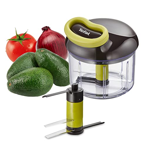 Hachoir manuel 5 secondes, 900 ml, Hacher, découper, mixer, Légumes, Noix, Oignons, Lames en acier inoxydable, Cuisine rapide et facile K1320404